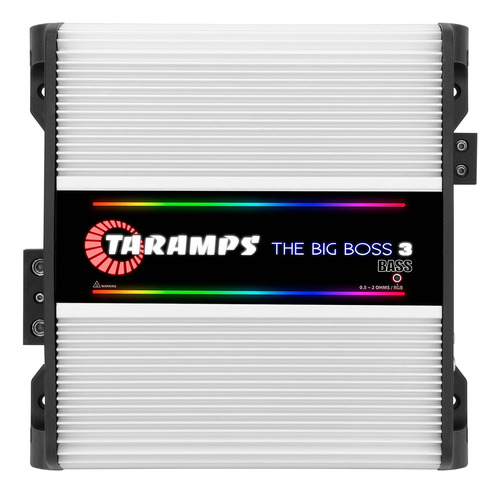  Taramps The Big Boss Bass   Modulo   Multi Impedancia 0.5 A 2 Ohms Amplificador 3000w Com Efeito Rgb Som Automotivo