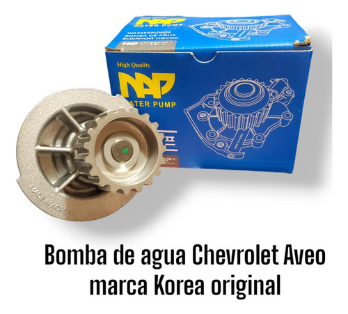 Bomba De Agua Chevrolet Aveo Marca Korea Original