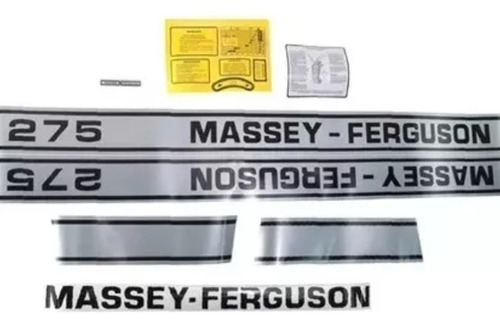 Jogo De Decalque Massey Ferguson 275 Antigo     3175572