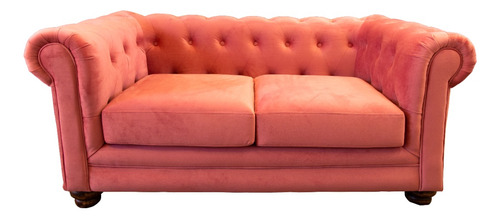 Sofa Florencia 2c Tela Velvet Palo Rosa