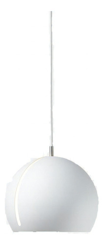 Lustre Pendente Globe Pelegrin Pel-076 Metal Branco 110v/220v