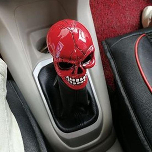 Imagen 5 de 10 de Palanca Pomo Cambio Calavera Tuning Rock In Car Model R120