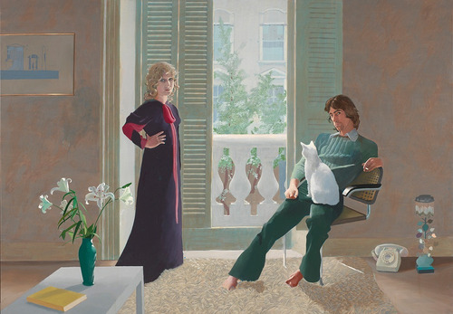 Lamina Fine Art Mr And Mrs Clarck David Hockney 120x80 Myc