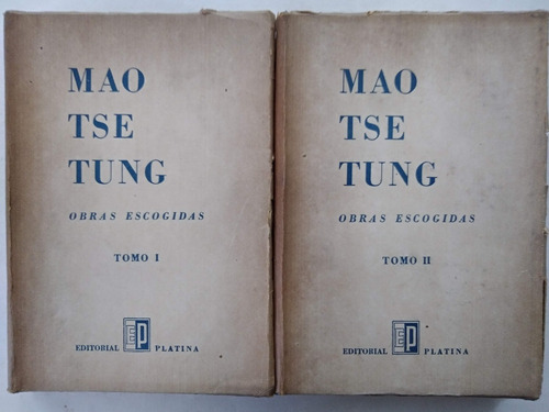 Mao Tse Tung - Obras Escogidas - 2 Tomos - Platina 1959 2e