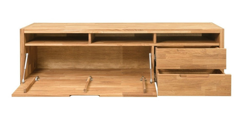 Mueble Tv 100% Madera Maciza De Roble Ref: Maciza10