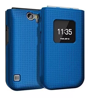 Funda Nokia 2720 V Flip Phone Azul Cobalto Protector Presion
