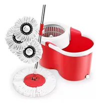 Comprar Trapeador Giratorio Mágico Con Cubeta Y Mop Con 3 Repuestos