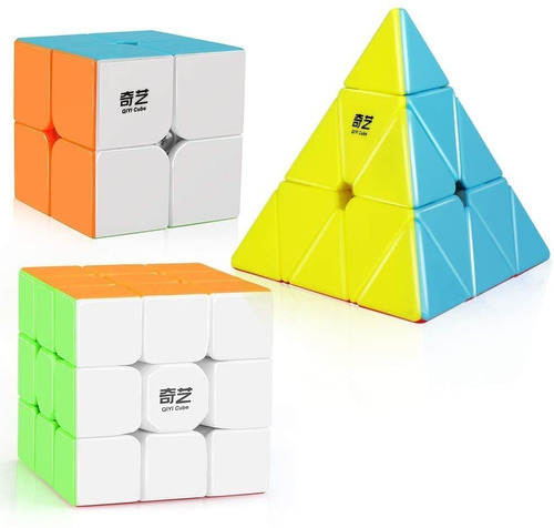 D Fantix Qiyi Sticker Speed ??cube Set Qidi S 2x2 Warri...