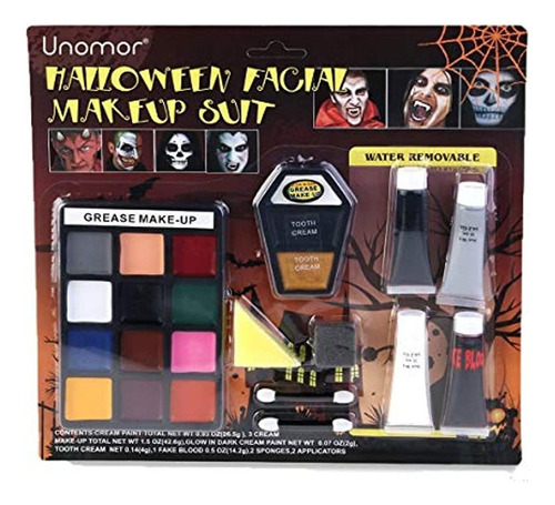 Kit De Pintura Facial Para Halloween