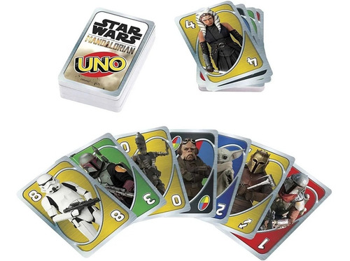 Jogo De Cartas Uno Star Wars Mandalorian Hjr23