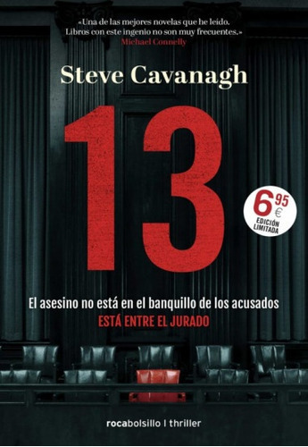 13, de Steve Cavanagh. Editorial Roca Bolsillo, tapa blanda, edición 1 en español