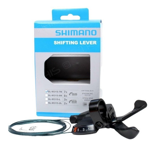 Shifter Shimano 7 Velocidades C/ Visor Sl-m315-7r
