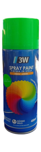 Pintura En Spray Verde Fluorecente 400ml.