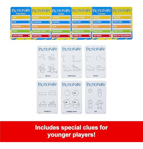 Juego De Mesa Y Dibujo Mattel Games Pictionary Para