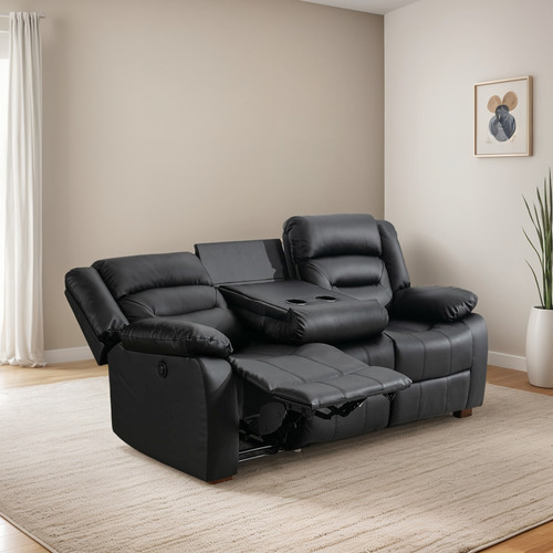 Sillón De Cine En Casa Reclinable C/3 Asientos, Ebello