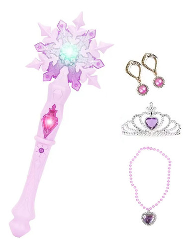 Linmanshuo Light Up Wands For Kids Princess Snowflake Stick.