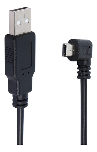 Qianrenon - Cable De Extensin Mini Usb A Usb 2.0 De 90 Grado