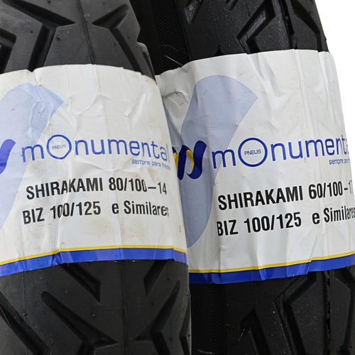 Pneu Par 80/100-14 60/100-17 Pop Crypton 115 Moby C/ Camara