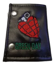 Comprar Billeteras De Green Day Cuero Bordada Rockería Que Sea Rock
