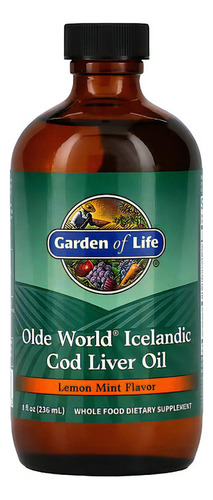 Garden Of Life - Aceite De Higado De Bacalao 236ml Sabor Limón Y Menta
