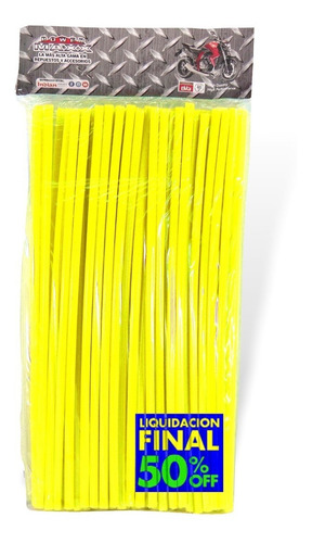 Imagen 1 de 5 de Cubre Rayos Amarillo 170mm 72 Unidades