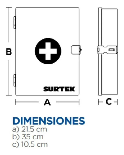 Botiquín De Primeros Auxilios Surtek