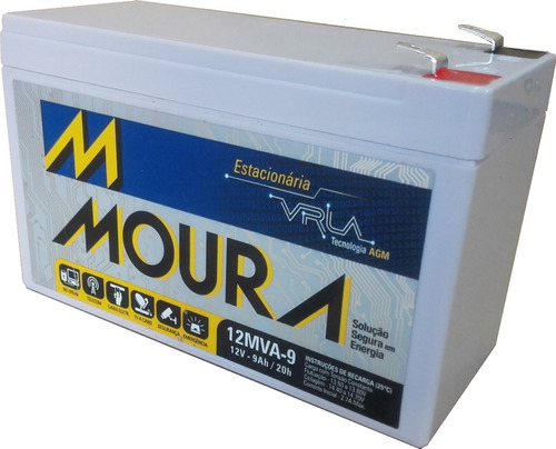 Bateria 12v 9ah Moura Equip Eletricos, Nobreak,alarme.