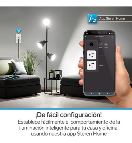 Enchufe Tomacorriente Inteligente Wifi Steren Con Usb