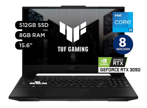 Laptop Gamer Asus Tuf Dash F15 Intelcore i5 12450h 8gb 512gb