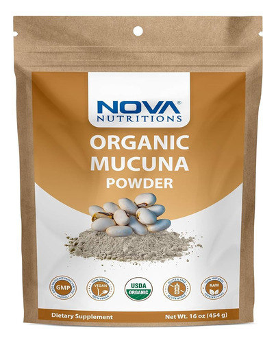 Nova Nutritions Certified Organic Mucuna Pruriens Powder (co