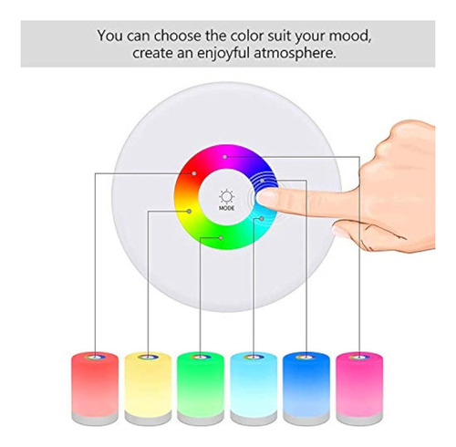Zx Luz Noturna Colorida De Led Ambiente Com Sensor