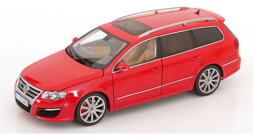 Miniatura Carro Vw Passat R36 Variant 2009 Vermelho 1:18 Nzg Vermelho