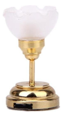 8x Metal Chapado En Oro 1:12 Modelo De Lámpara De Techo Led