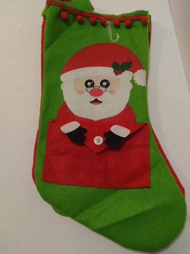 Decoración Navidad Bota Navideña Santa Carta