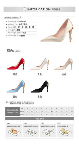 Zapatos De Boda De Tacón Alto Con Flores De Moda Para Mujer