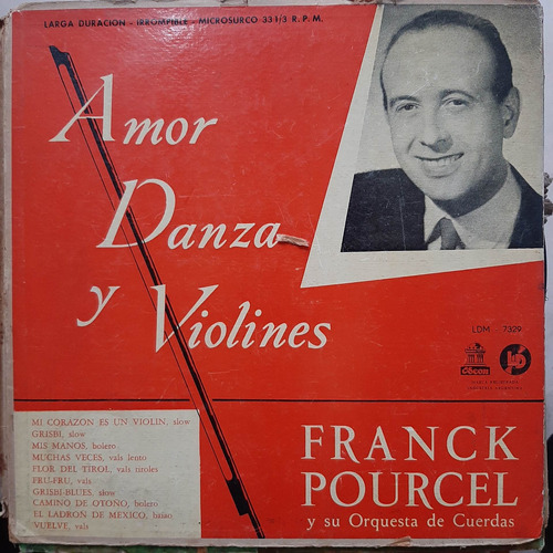 Vinilo Microsurco Franck Pourcel Amor Danza Y Violines Vm2