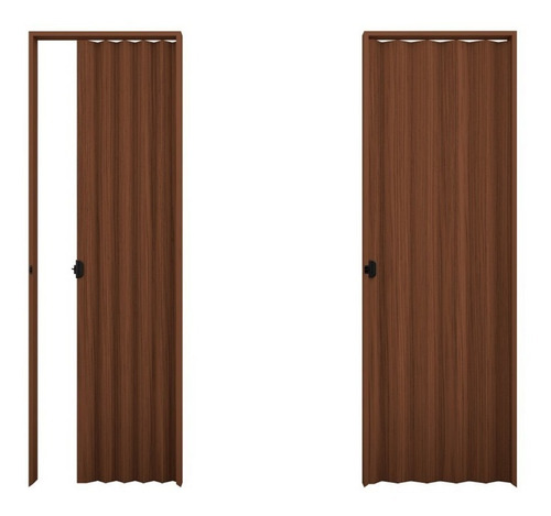 Puertas Plegables Pvc Marrón 1.20 X 2.10