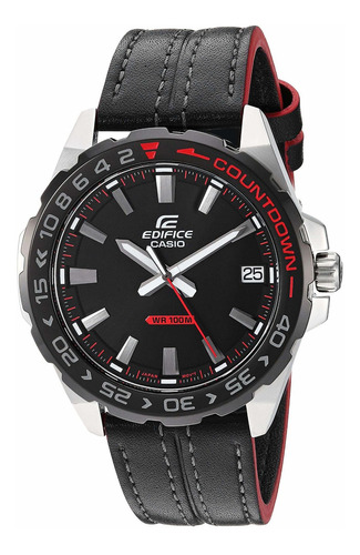 Reloj Casio Edifice Efv-120bl-1av Original Color de la correa Negro