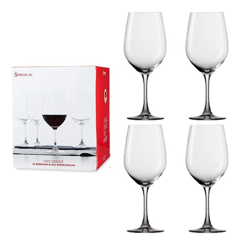 Set X4 Copa Burdeos Cristal 580 Ml Spiegelau Winelovers