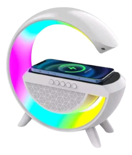 Led Iluminaria Som G Bluetooth Estrutura Branco Luz Branco-neutro 110v