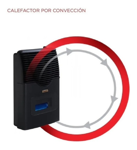 Imagen 2 de 2 de Calefactor Sin Salida Longvie 5000 Eca5kv Grafito Multigas