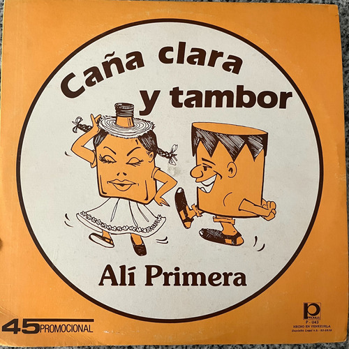 Vinilo Caña Clara Y Tambor Alí Primera Che Discos