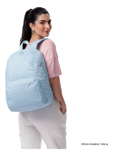 Totto Mochila Resistente Con Organizador Interno Morral Omet Azul Claro Lisa