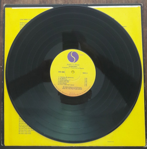 Vinil Vg+ Ramones Road To Ruin 1a Ed Us Sire 1978 Srk 6063