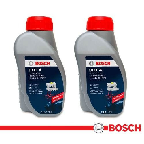 2 Fluídos De Freio Bosch Dot4 Para Volkswagen Fox