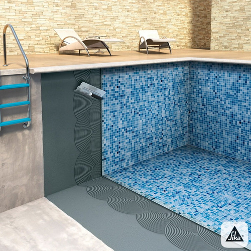 Imagen 2 de 8 de Cadina Pro Piscinas 810 Adhesivo Y Fragüe En Polvo 13 Kg