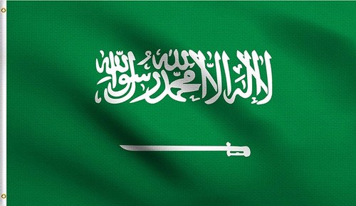 Bandera Arabia Saudita 150 Cm X 90 Cm