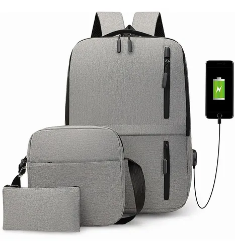 Mochilas Antirrobo Carga Usb Deportiva Escolar Laptop Casual 3