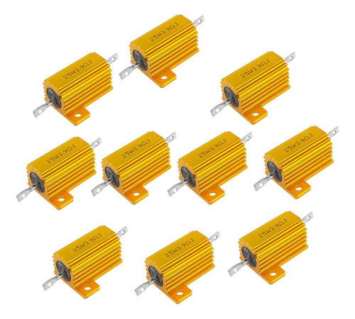 10pcs 25w 3.9 Ohm Carcasa De Aluminio Carcasa Con Carcasa