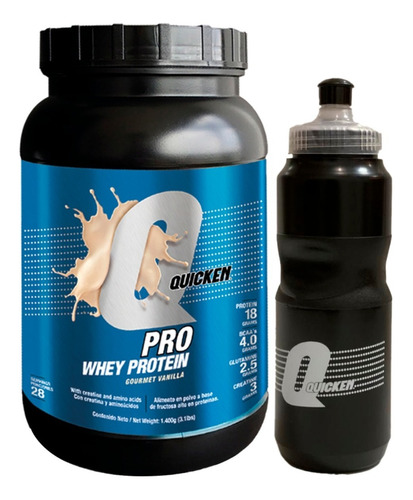 Proteína De Suero Quicken Ultra Whey Pro X 1.400g Shaker